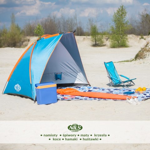 NILS NC8030 NIEBIESKI NAMIOT PLAŻOWY 260x120x120 CM NILS