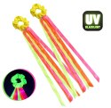 Wstążki do tańca 75 cm na rękę Neonowe UV 2 szt.