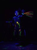 Wstążki do tańca 75 cm na rękę Neonowe UV 2 szt.