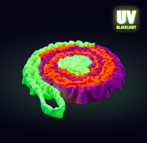 Guma sensoryczna animacyjna neonowa 3 kolorowa klasyczna 5 m + świecąca w UV