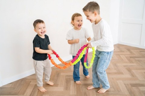 Guma sensoryczna animacyjna neonowa 3 kolorowa klasyczna 5 m + świecąca w UV